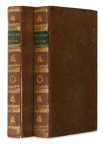 DEFOE, DANIEL. The Life and Strange Surprizing Adventures of Robinson Crusoe, of York, Mariner. 2 vols. 1790